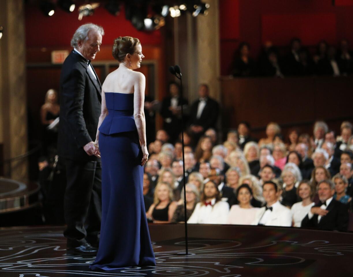 Backstage at the 2014 Academy Awards