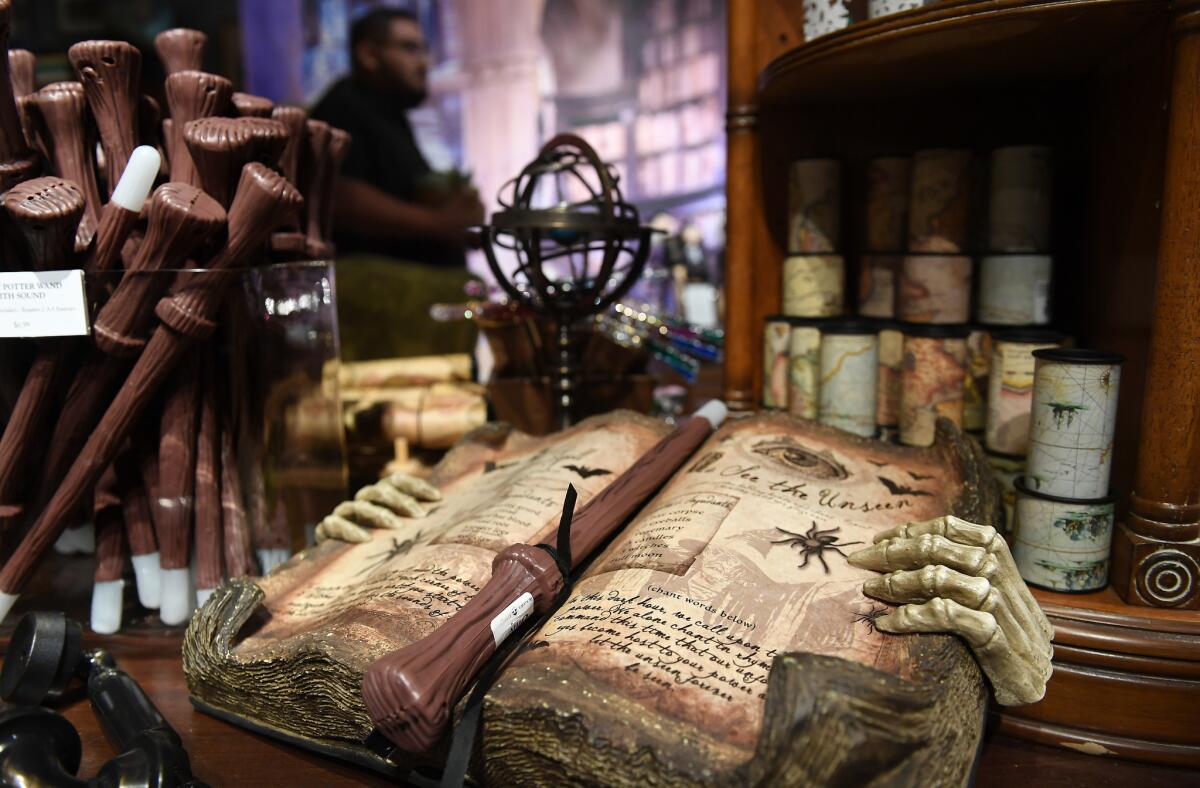 Some of the Halloween decor on display at Rogers Gardens in Corona del Mar. (Wally SKalij/Los Angeles Times)