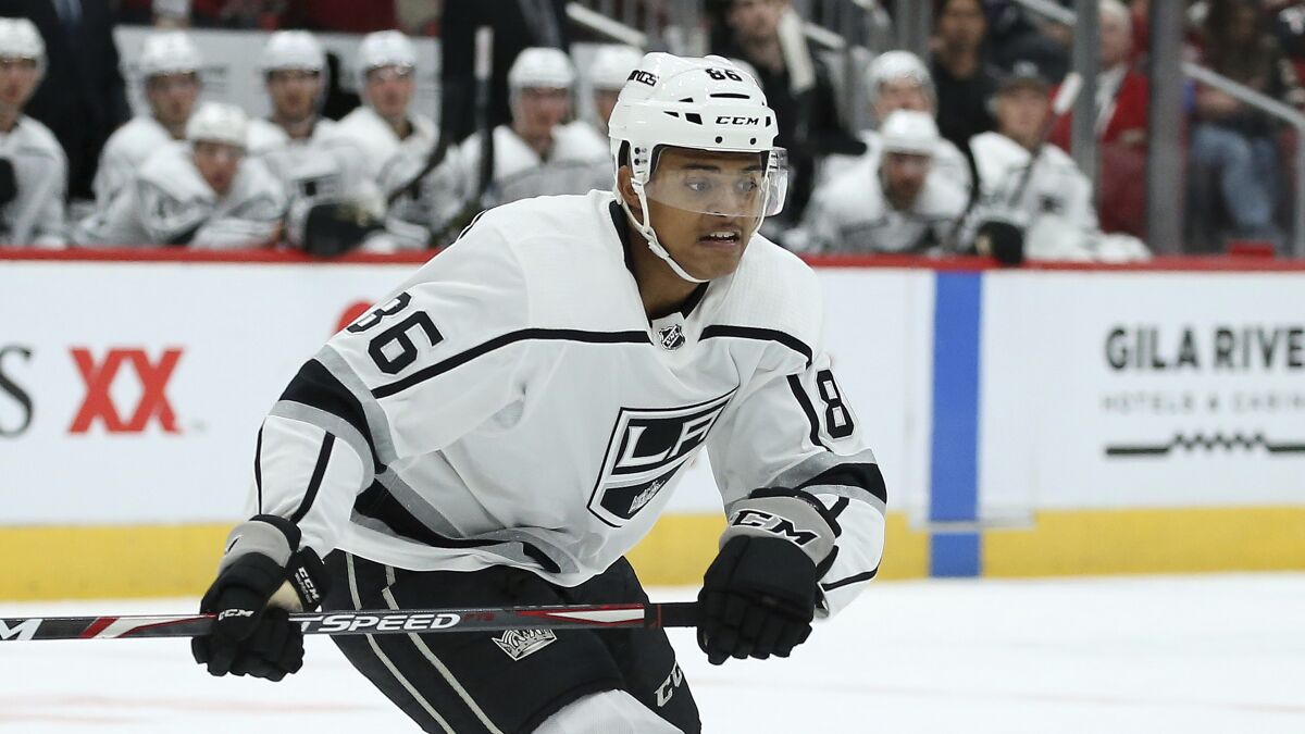 Los Angeles Kings center Akil Thomas