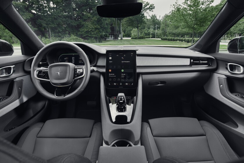 The Polestar 2 is the first car to feature the new Android Automotive OS operating system.