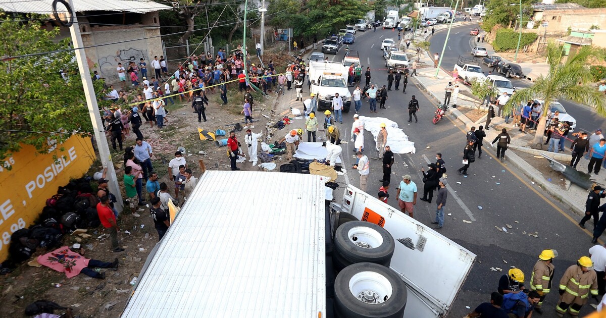 El grave accidente con 55 muertos, reflejo de la crisis migratoria en México