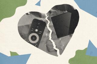 a tv screen and a remote in a broken heart