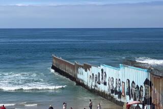 Playas de Tijuana on the Mexican side of the border fence 