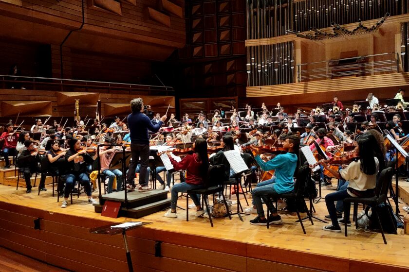Gustavo Dudamel works with El Sistema youth orchestras in Caracas, Venezuela, Nov. 5, 2022. (Credit: Daniel Vielma)