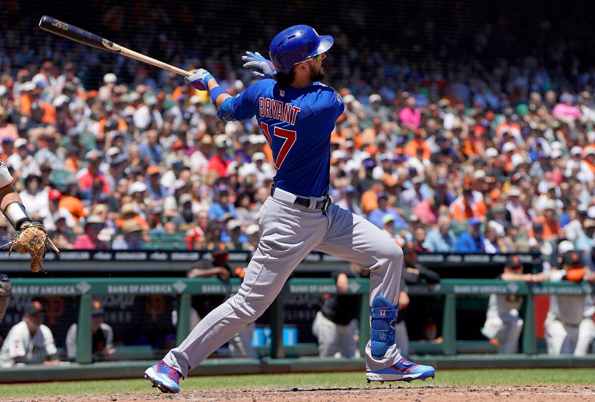 Chicago Cubs third baseman Kris Bryant will make $18.6 million this season and will be arbitration-eligible in 2021.