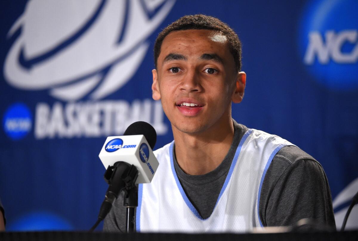 North Carolina guard Marcus Paige is one of four returning Tar Heel starters. The Tar Heels return nine of the top 10 scorers from last year's Sweet 16 squad.