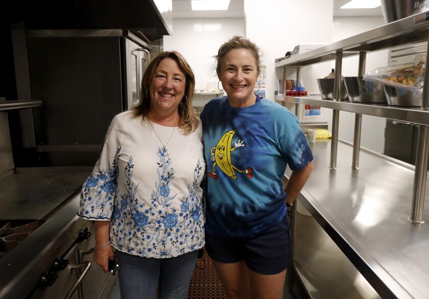 Sheri Drewry of Wilma's Patio and Courney Alovis of Sugar n' Spice, from left.