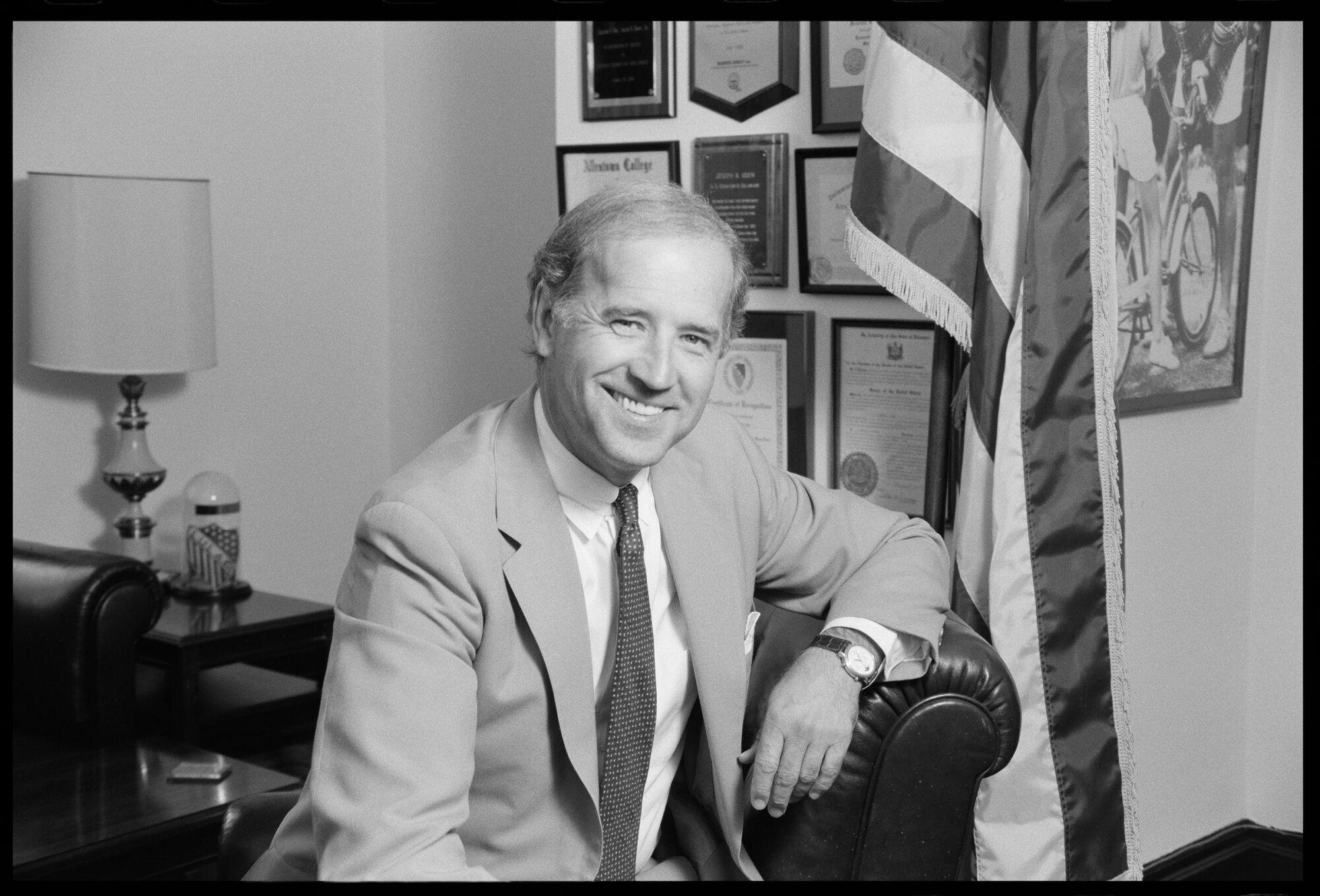 Sen. Joe Biden in 1991 in his Washington office.