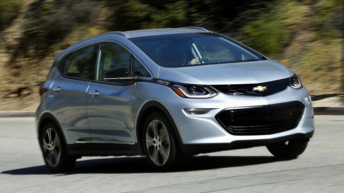 President Trump wasn’t specific about the General Motors subsidies he wants to cut, but consumers are eligible for a $7,500 federal tax credit toward the purchase of electric vehicles such as the Chevrolet Bolt.