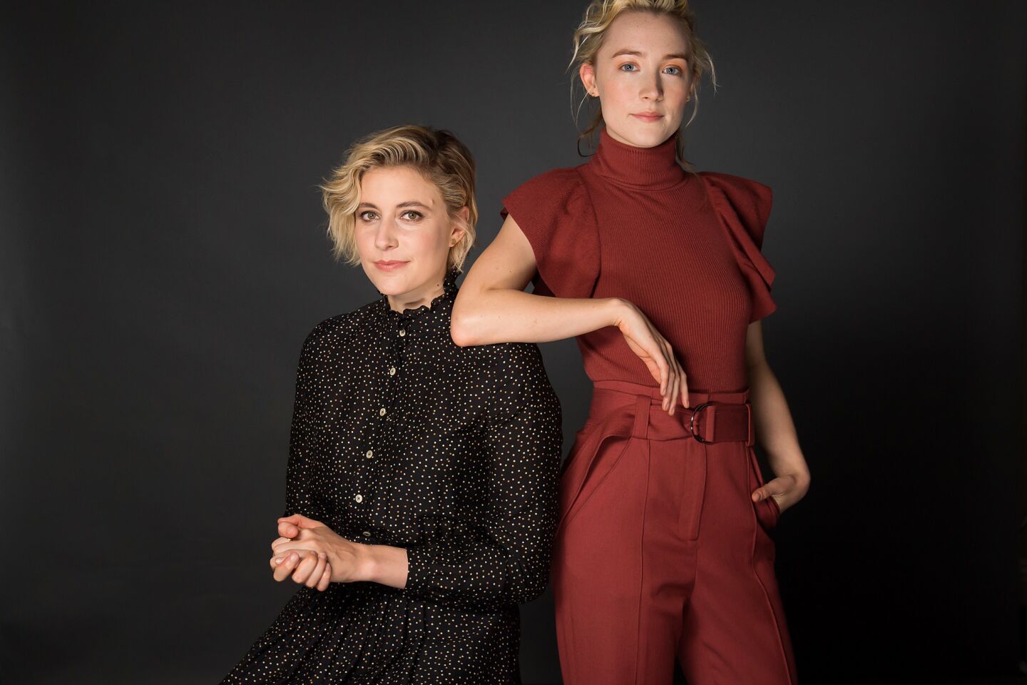 Celebrity portraits by The Times | Greta Gerwig and Saoirse Ronan