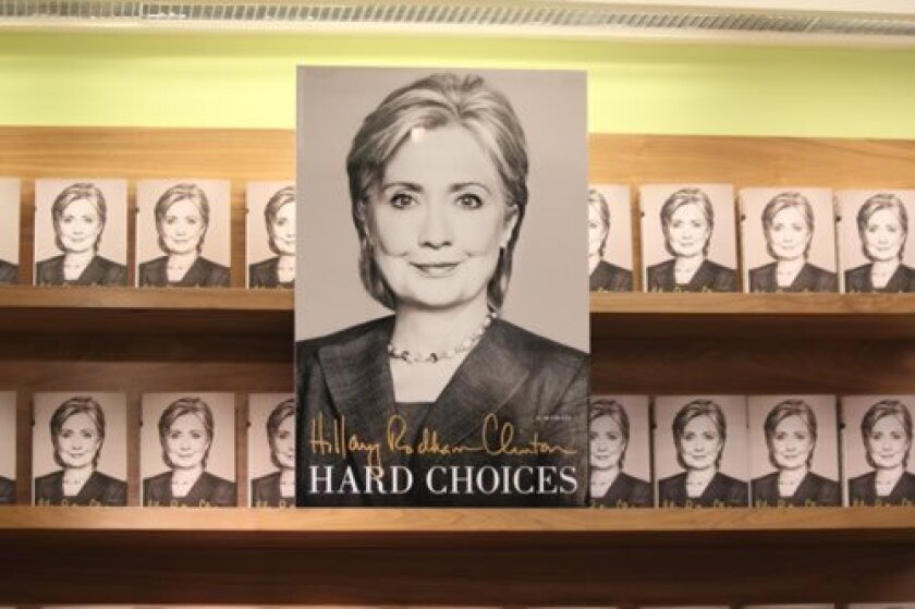 Hillary Clinton came to La Jolla on June 25 to sign copies of her new book, ‘Hard Choices,’ at Warwick’s Bookstore. Pat Sherman photo