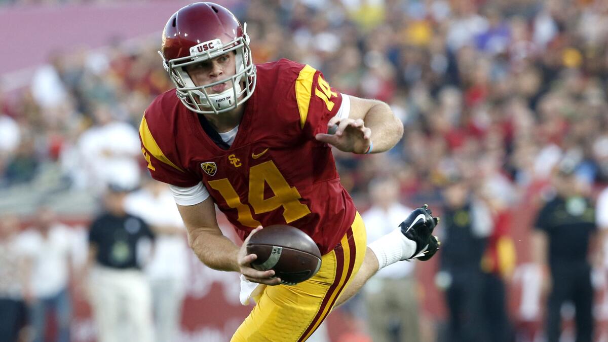 Sam Darnold's strong arm and scrambling ability led the redshirt freshman to success after taking over at quarterback.