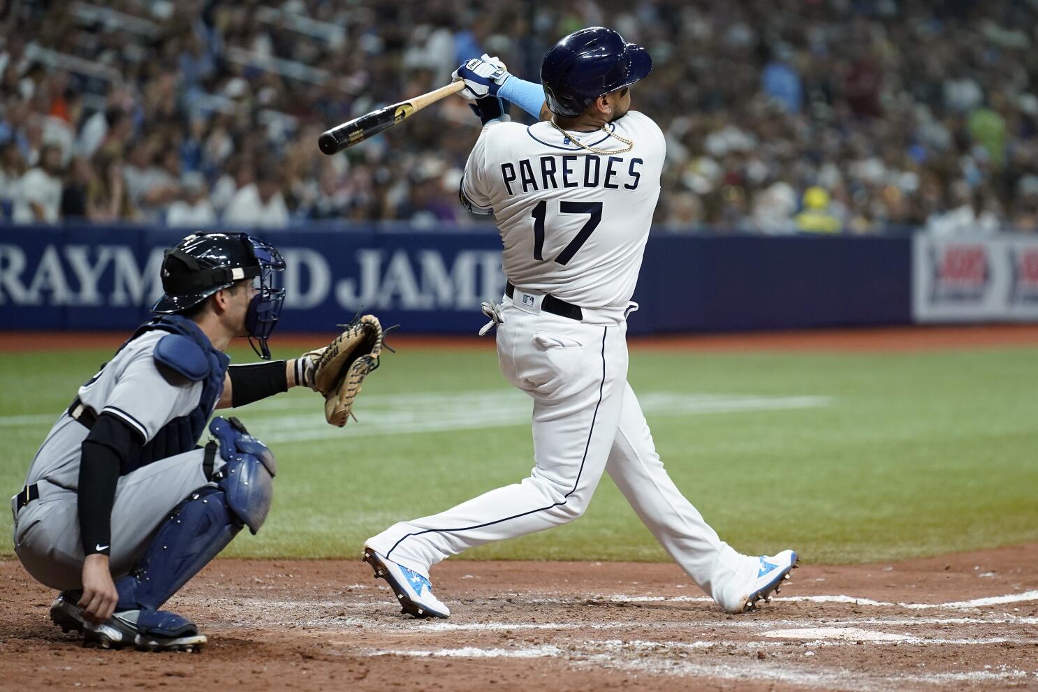 Paredes' 3 homers lift Rays 5-4, Yanks' 3rd loss in 20 games - The San  Diego Union-Tribune