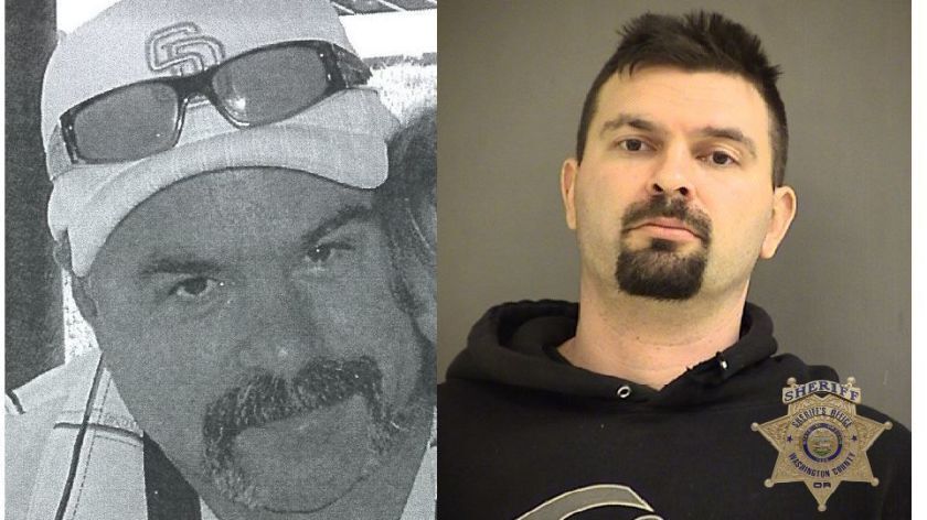Scott Martinez, left, was slain in La Mesa in 2006. Zachary Bunney, right, in a booking photo.