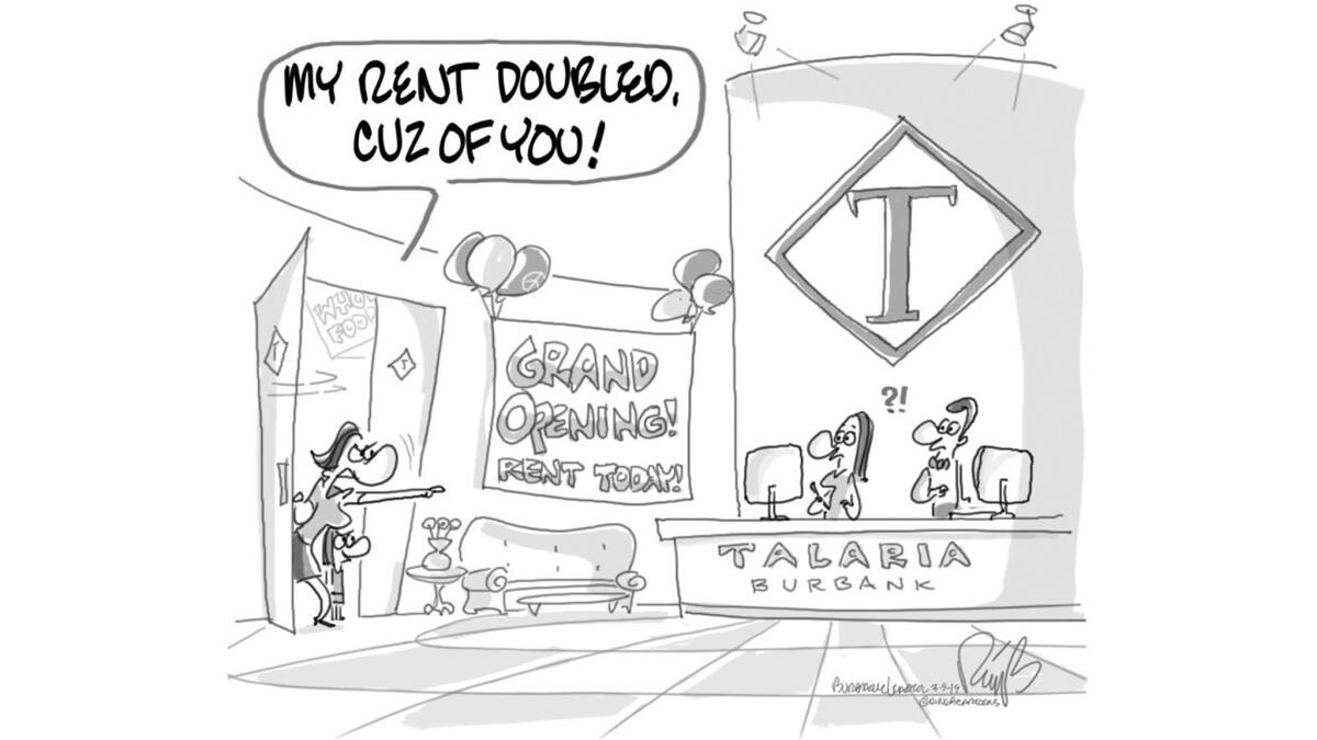 "Your Fault" cartoon for the March 9 issue of the Burbank Leader.