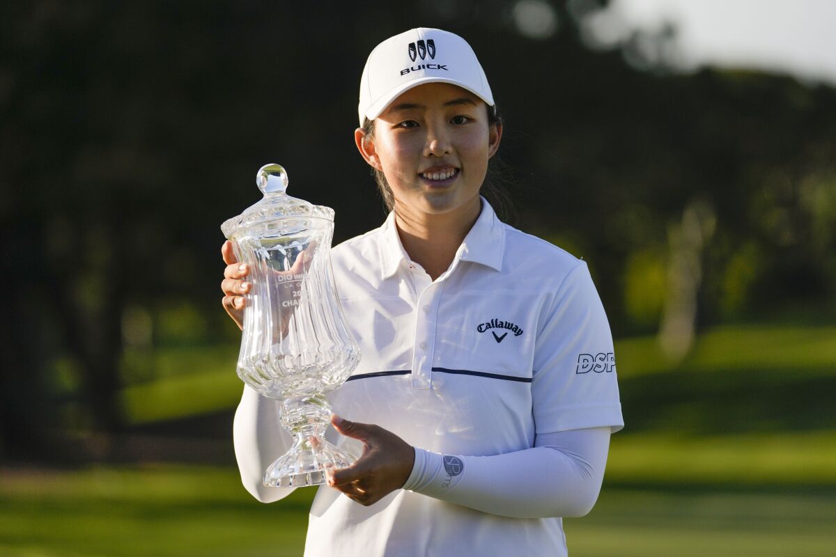 Yin tops LA Open to LPGA's second Chinese winner The San Diego