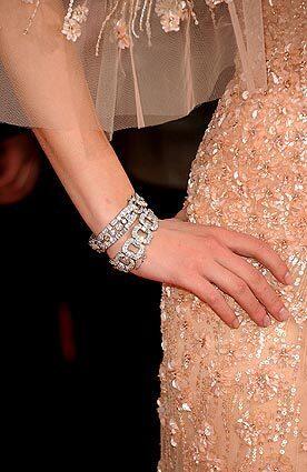 Bracelets worn by Scarlett Johansson at the 2011 Golden Globe Awards.
