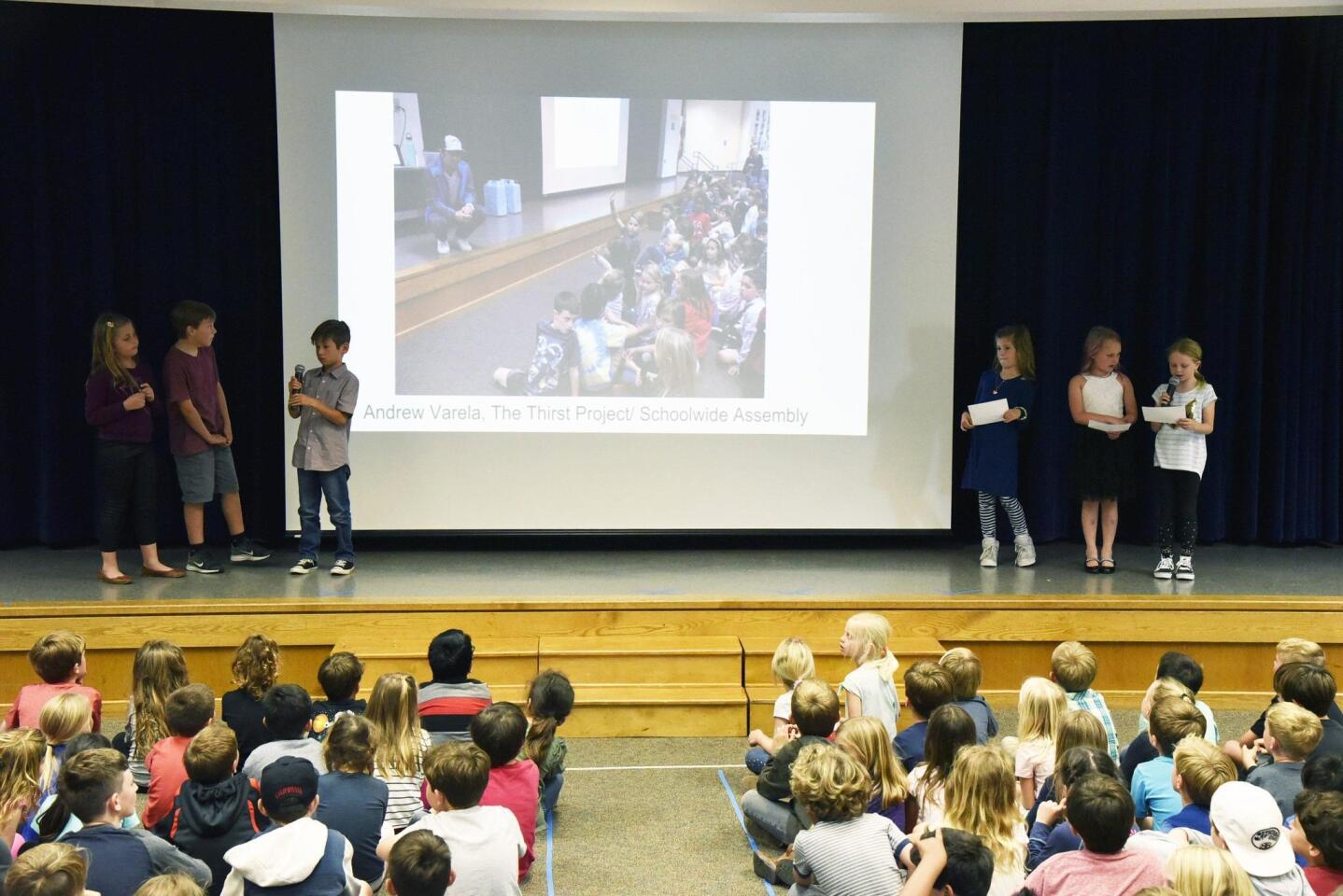 2nd Grade students present their Thirst Project