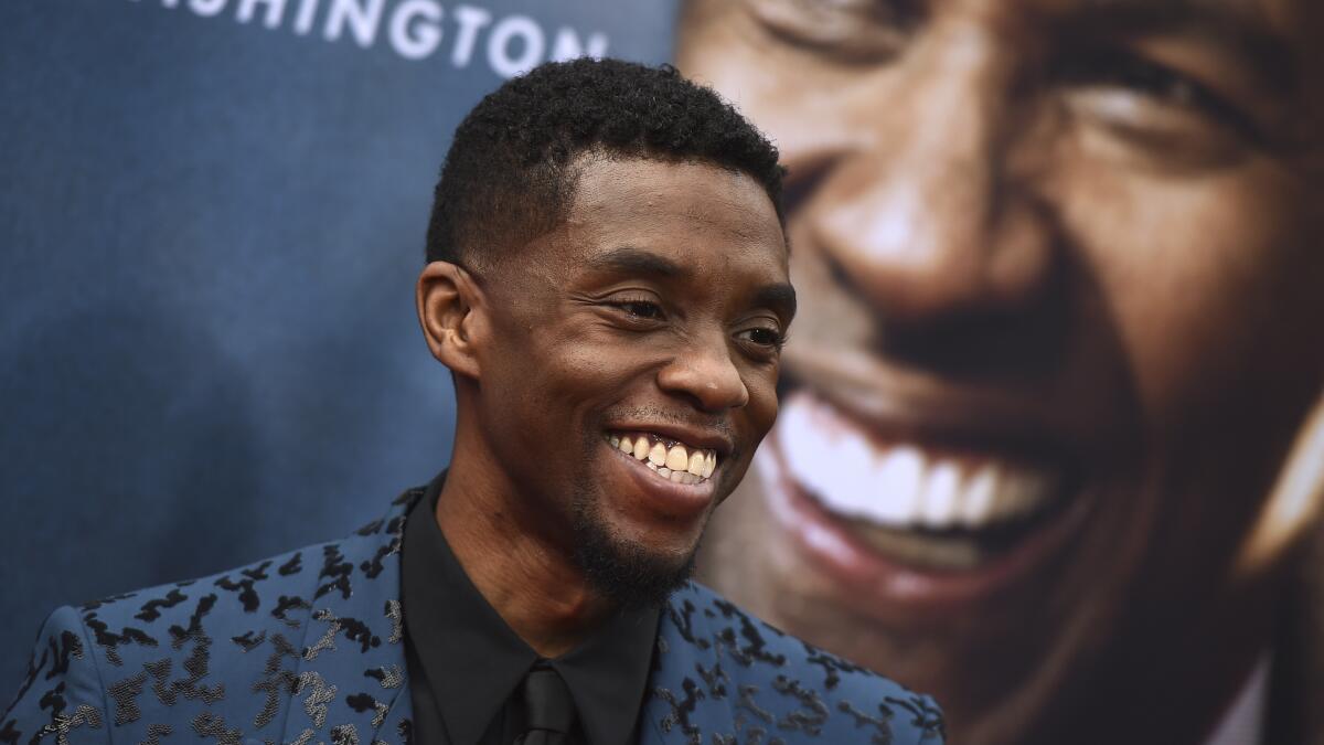 Denzel Washington honors his bond with Chadwick Boseman - Los Angeles Times