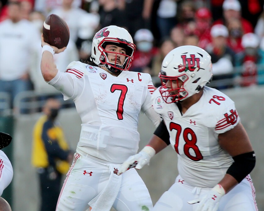 Ohio State's CJ Stroud makes Rose Bowl history vs. Utah - Los Angeles Times 2 Utah quarterback Cameron Rising throws a pass against Ohio State in the second quarter Saturday.
