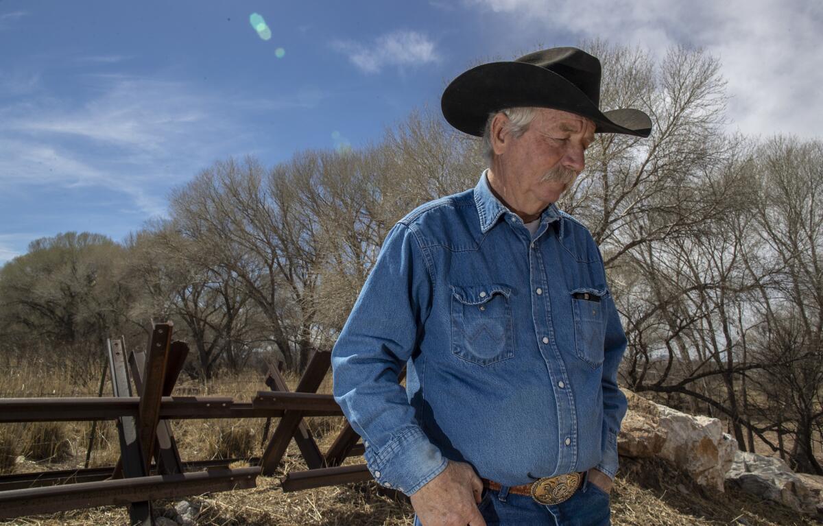 John Ladd, a rancher in Cochise County, Ariz., is at odds with the government over how to best control the border with Mexico.