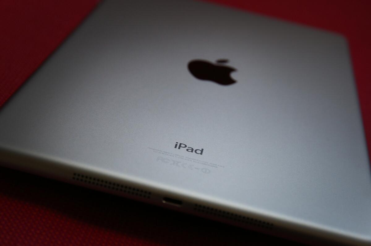 An Apple iPad