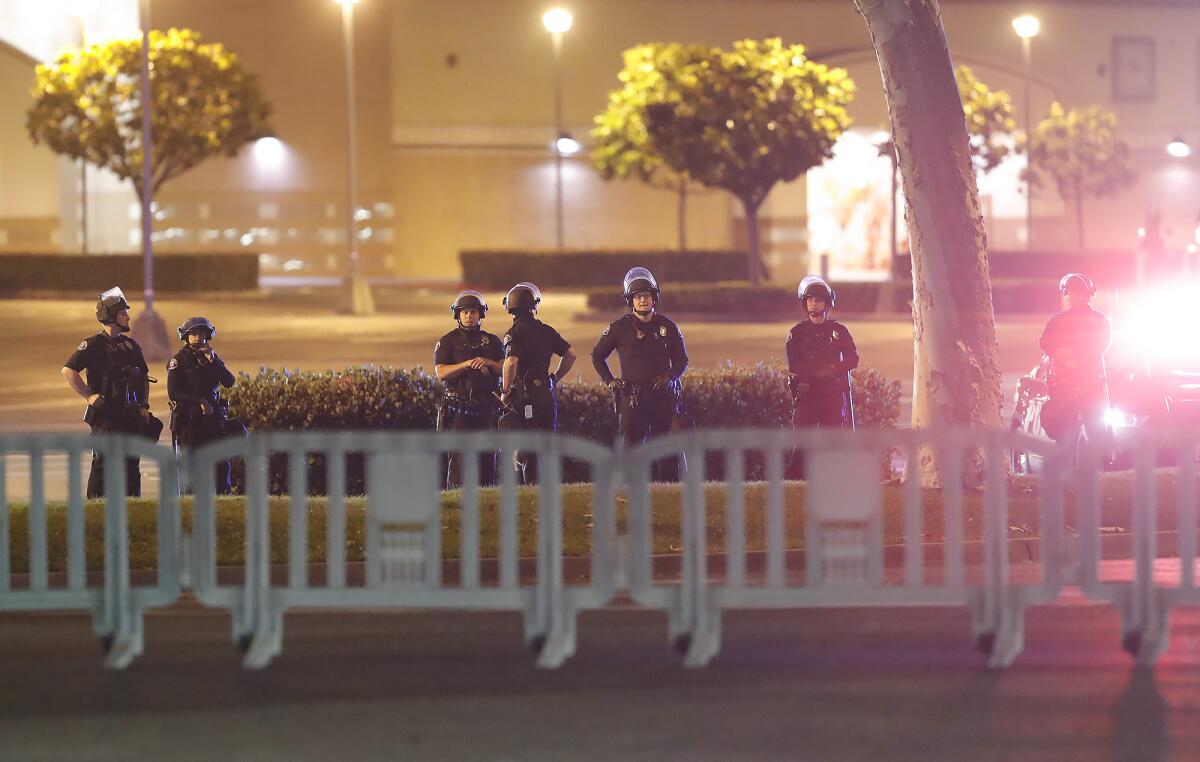 Costa Mesa calls second overnight curfew as protesters set sights