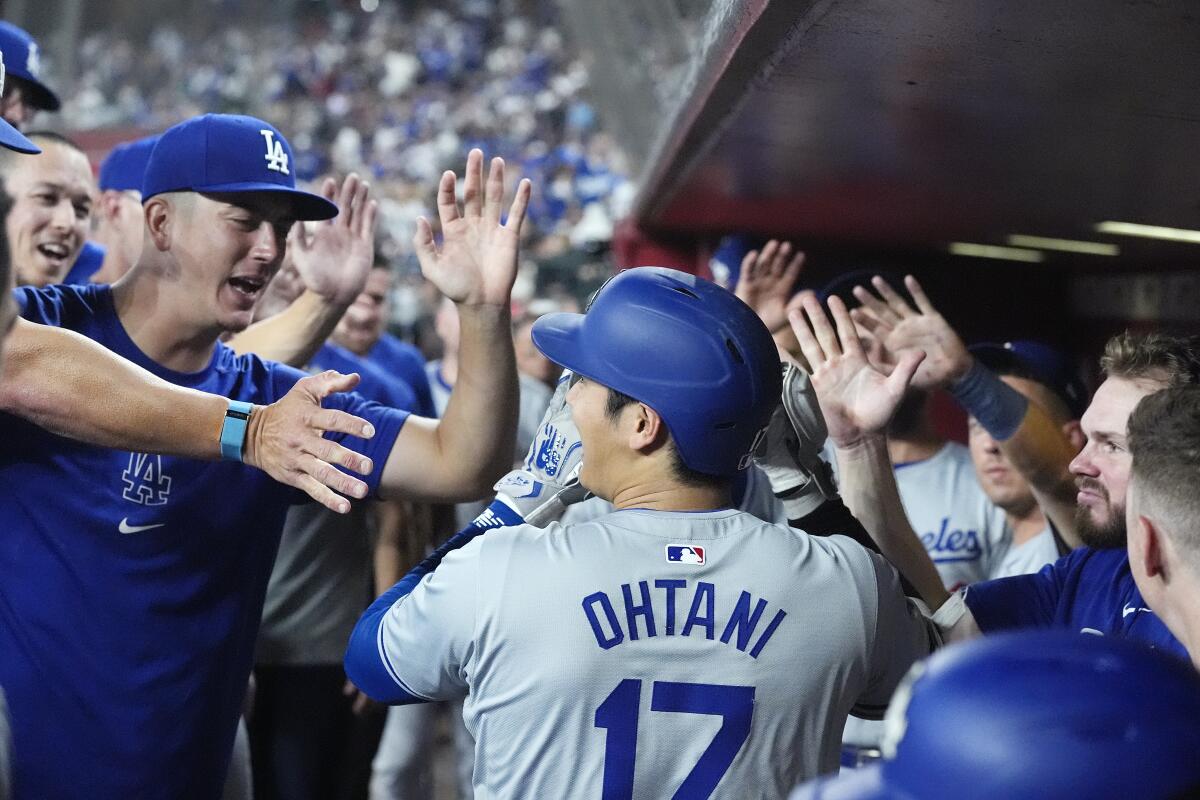 Clayton Kershaw hurt, Shohei Ohtani makes history for Dodgers - Los Angeles  Times