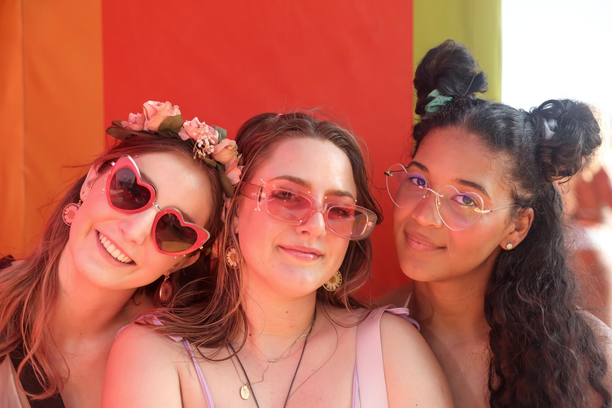     San Diego's Julia Ednick, Bree Corallo, and Zaina Green describe their look as "Basic fairy."
