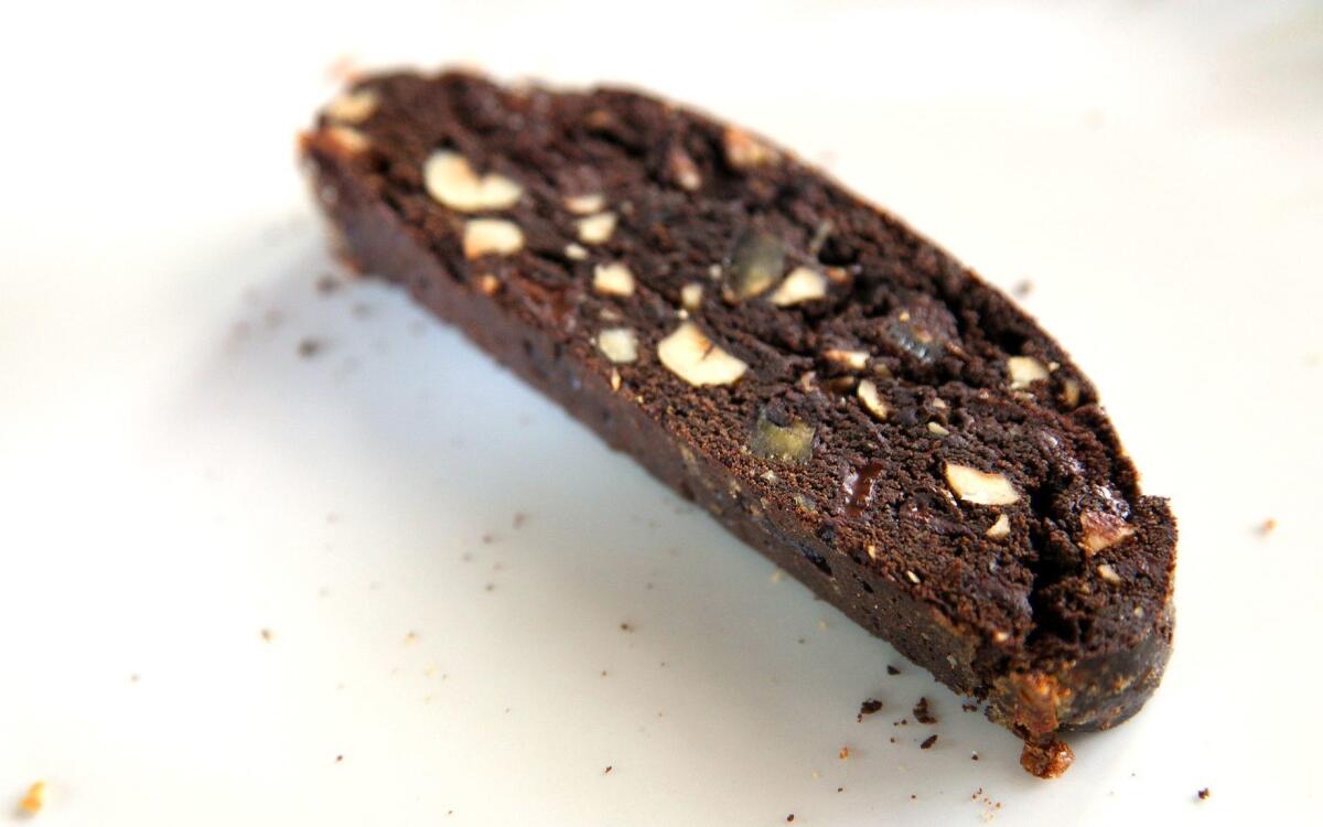 Hazelnut chocolate orange biscotti