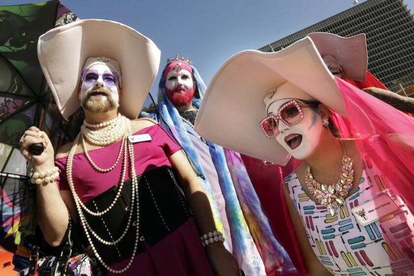 The Sisters of Perpetual Indulgence wer at AIDS Walk LA in 2019