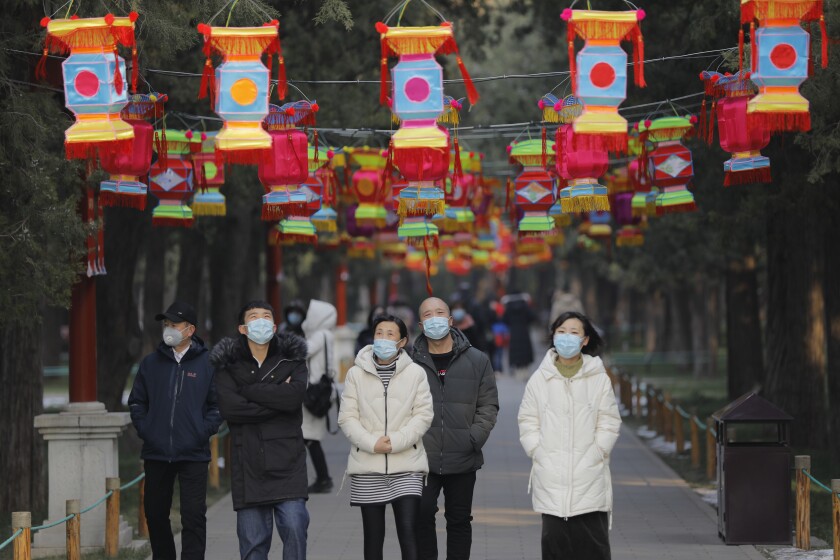 Beijing cancel the Spring Festival celebrations due to the outbreak of coronavirus, China - 24 Jan 2020