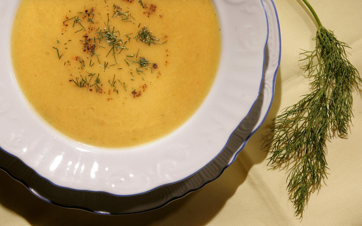 Fennel-carrot soup