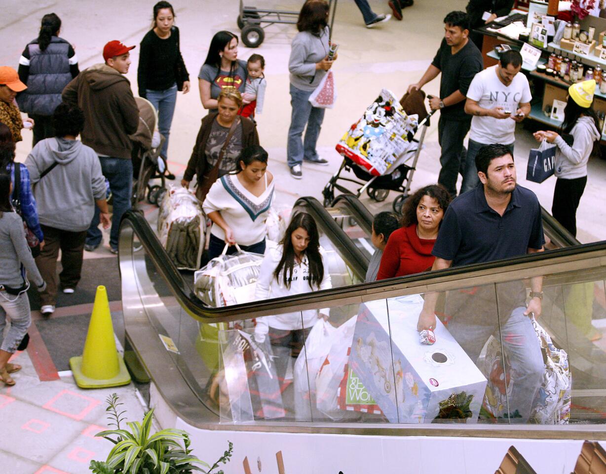 Photo Gallery: Black Friday shoppers at Glendale Galleria, Burbank's Empire Center