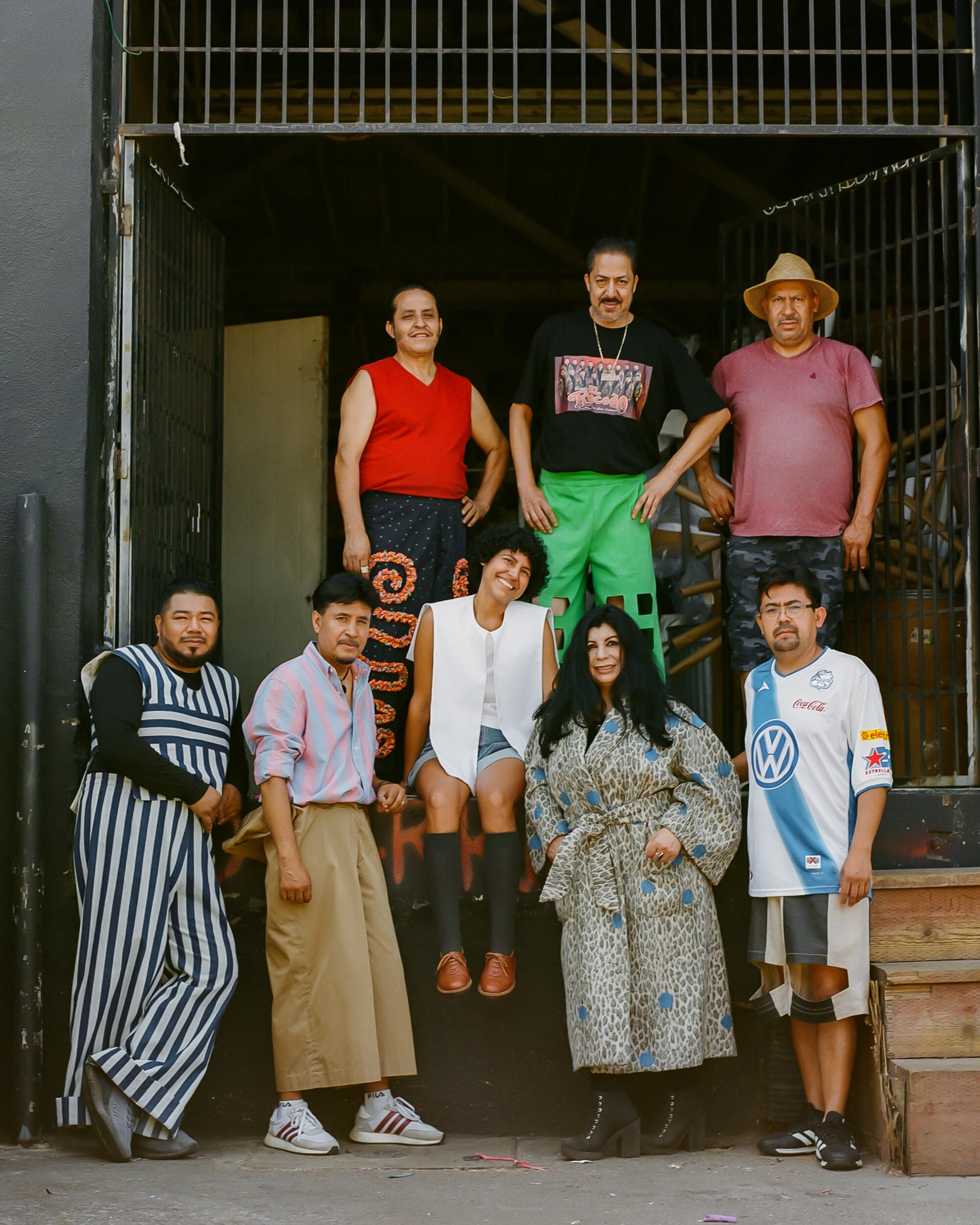 Top row left to right: Don Chuy, Lalo, Armando Bottom row left to right: Rolas, Carlos, (Nancy), Lupita, Ricardo.