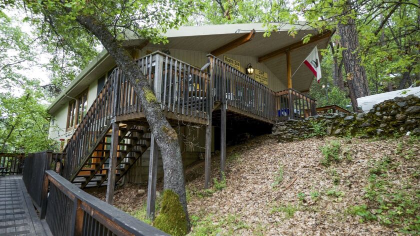 The Yosemite Bug Rustic Mountain Resort offers hostel dorm rooms and tent cabins in addition to funky, one-of-a-kind hotel rooms.