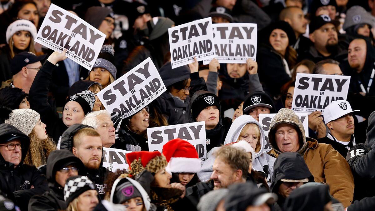 Oakland Raiders? Don't need 'em, don't want 'em - Los Angeles Times