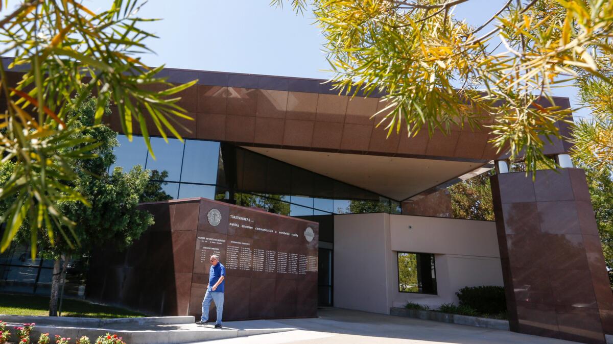 Toastmasters International plans to sell its headquarters building in Rancho Santa Margarita when it moves to Denver.