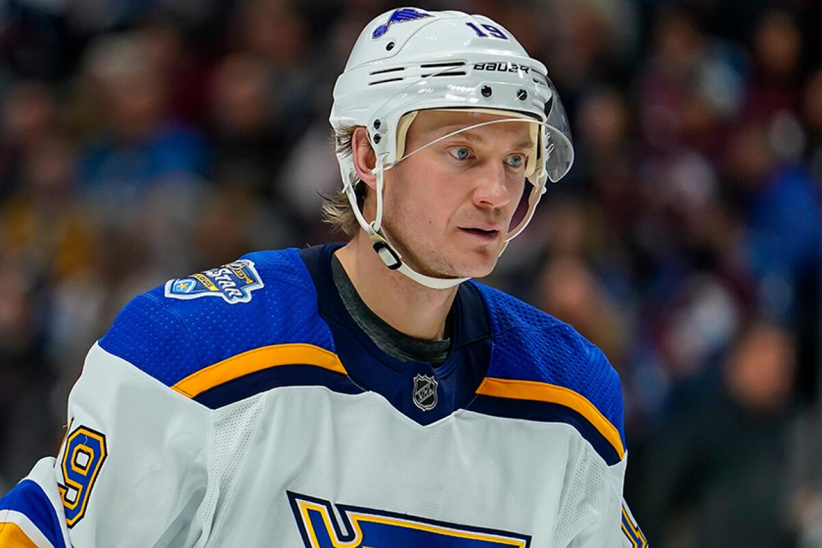 St. Louis Blues defenseman Jay Bouwmeester remained hospitalized and was undergoing tests Wednesday one day after suffering a cardiac episode and collapsing on the bench during a game in against the Ducks.