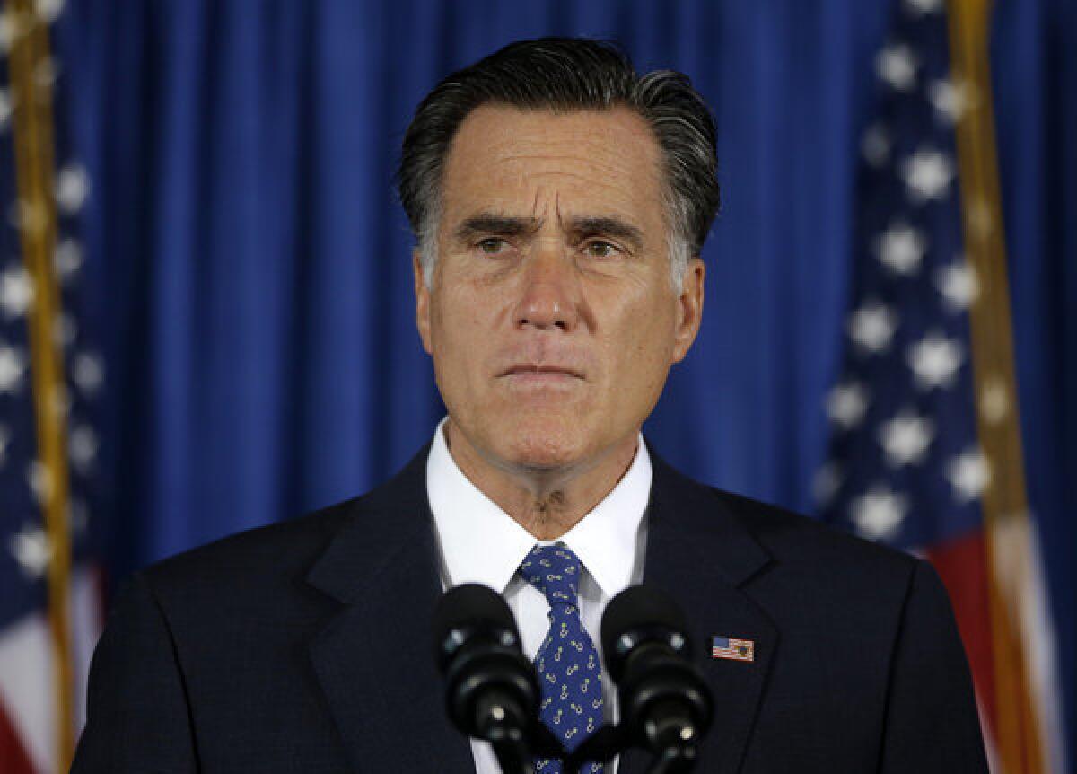 Mitt Romney makes comments in Jacksonville, Fla., on the killing of a U.S. ambassador and three other Americans in Benghazi, Libya.