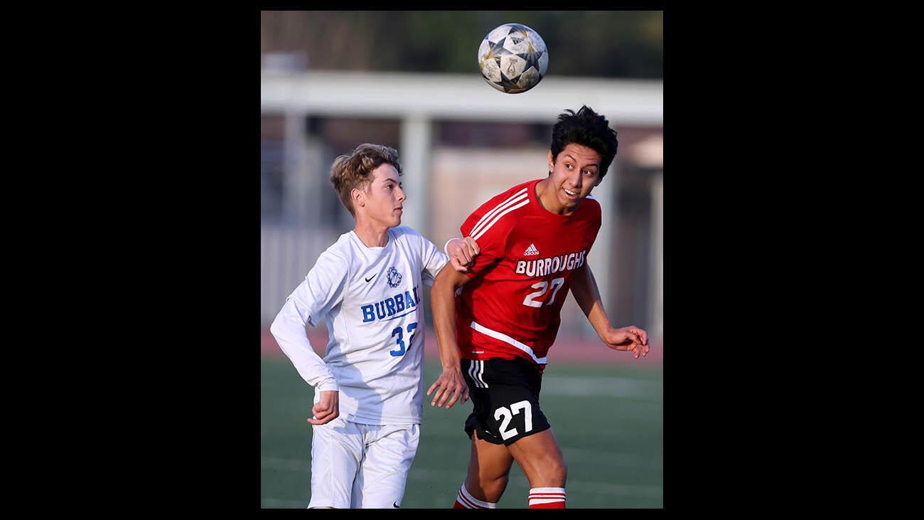 Photo Gallery: Burroughs High boys soccer hosts Burbank