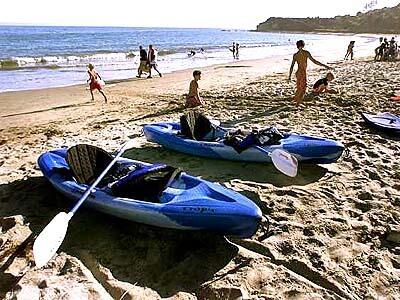 Refugio State Beach in Santa Barbara offers a variety of water sports.