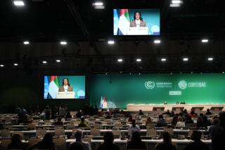 Vice President Kamala Harris speaks during a plenary session at the COP28 U.N. Climate Summit, Saturday, Dec. 2, 2023, in Dubai, United Arab Emirates. (AP Photo/Rafiq Maqbool)