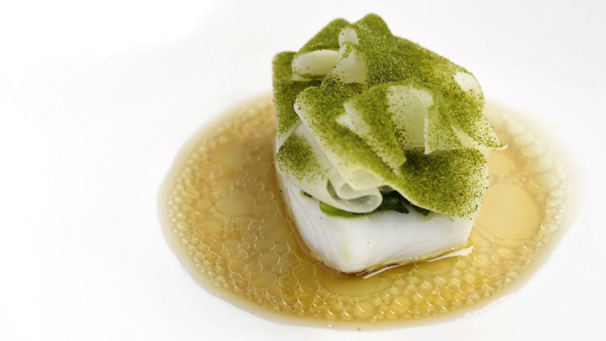 Spanish turbot with soy at Kato