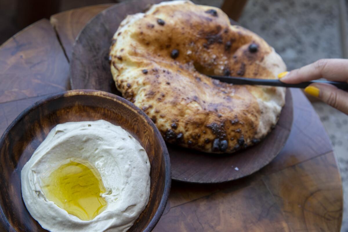 Élephante's whipped eggplant with puccia