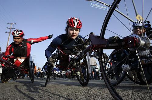 Wheelchair portion of the Los Angeles Marathon