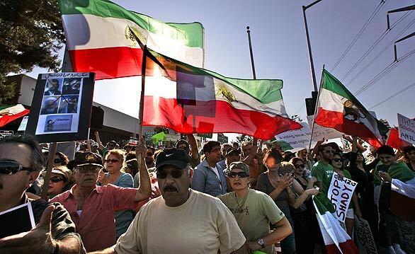 Southland Iranians join protest over presidential vote