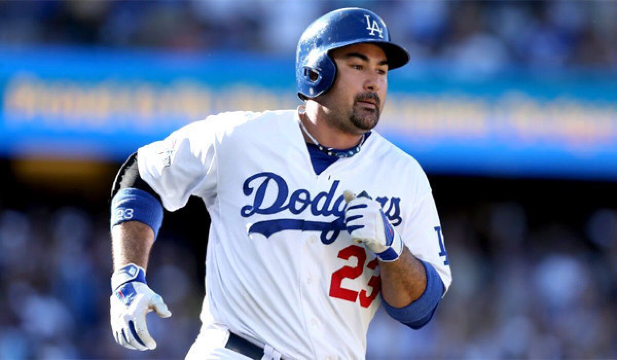 Dodgers first baseman Adrian Gonzalez says the goal for next season is "to be in the same position next year, but have home-field advantage."