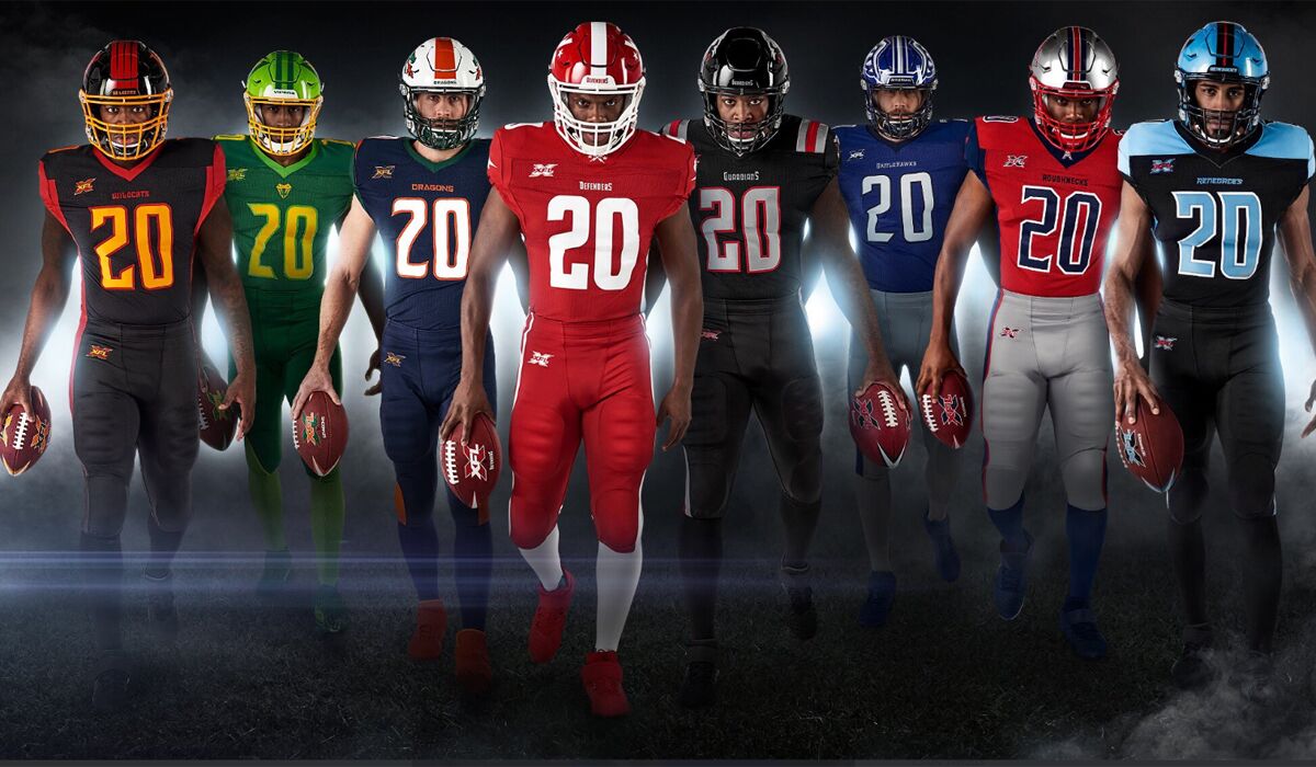 XFL uniforms ranked Who will be the bestdressed team? Los Angeles Times