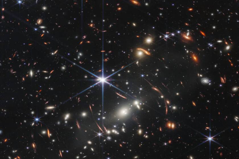 The first image released from NASA's James Webb Space Telescope reveals thousands of galaxies.